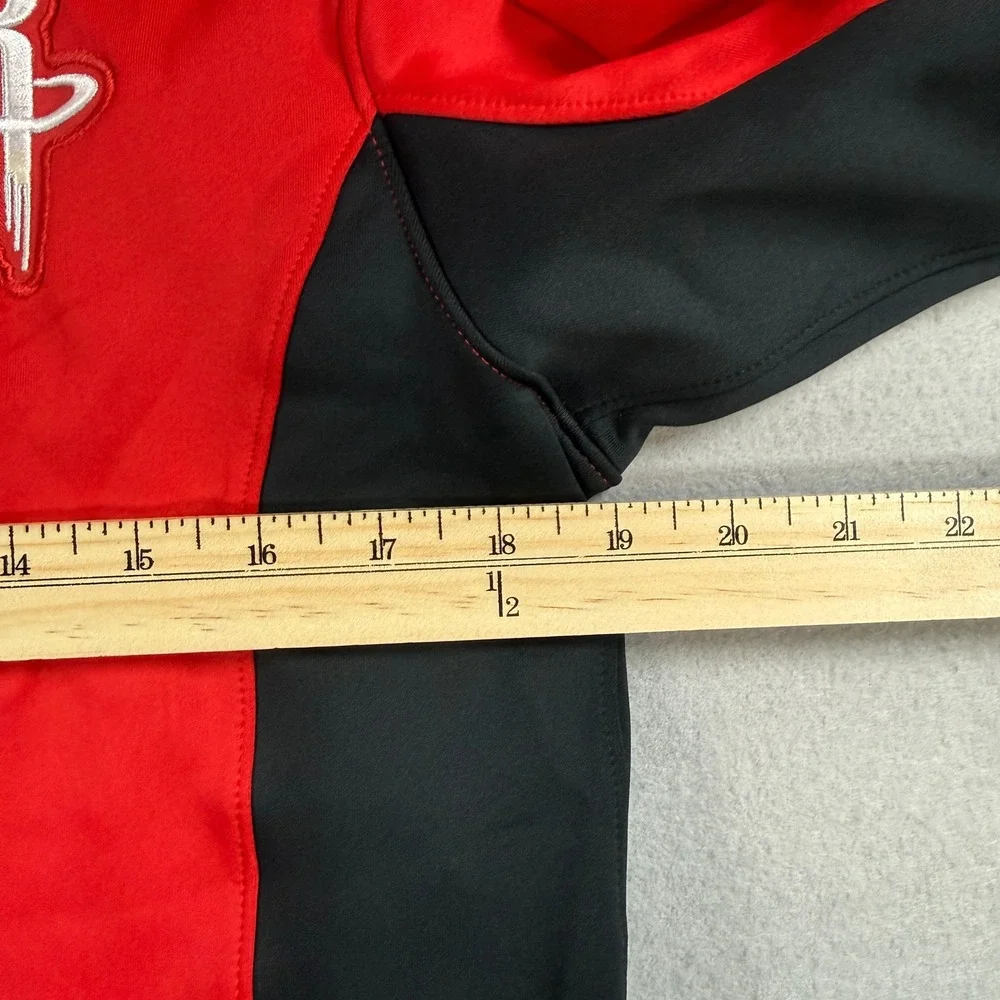 Nike Houston Rockets NBA Hoodie Mens Small Red Dri-Fit Zip Up Colorblock Jacket